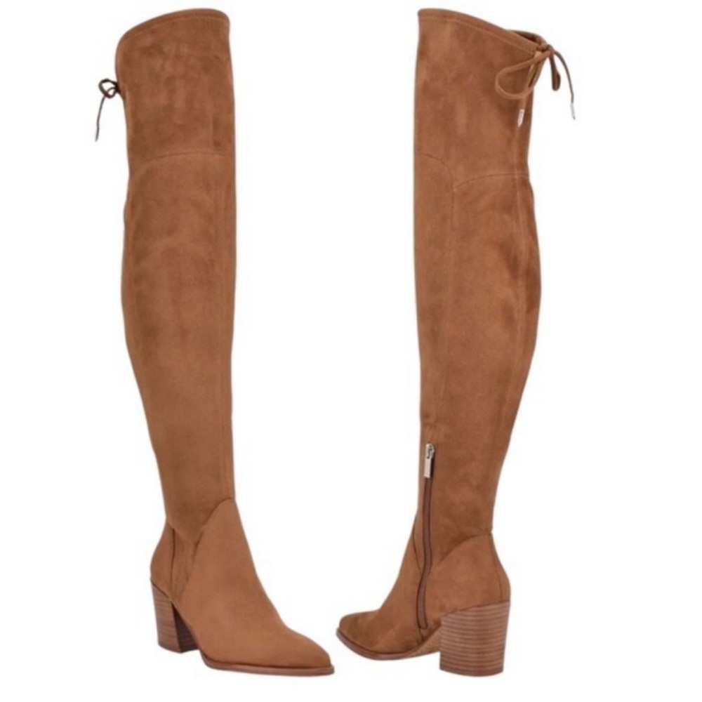 Marc Fisher NWOT Comara Cognac Brown Faux
Suede Over The Knee Boots Size 7.5‎